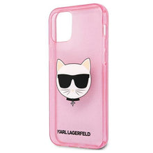 Заредете изображение във визуализатора на галерията – Karl Lagerfeld KLHCP12SCHTUGLP iPhone 12 mini 5,4" różowy/pink hardcase Glitter Choupette - TopMag
