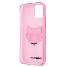Заредете изображение във визуализатора на галерията – Karl Lagerfeld KLHCP12SCHTUGLP iPhone 12 mini 5,4" różowy/pink hardcase Glitter Choupette - TopMag
