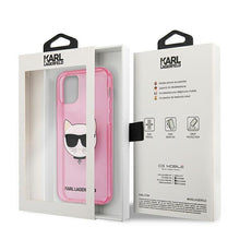 Заредете изображение във визуализатора на галерията – Karl Lagerfeld KLHCP12SCHTUGLP iPhone 12 mini 5,4" różowy/pink hardcase Glitter Choupette - TopMag
