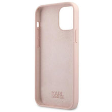 Заредете изображение във визуализатора на галерията – Karl Lagerfeld KLHCP12SSILTTPI iPhone 12 mini 5,4" Silicone Ikonik Outline różowy/pink - TopMag
