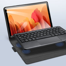 Заредете изображение във визуализатора на галерията – Dux Ducis Touchpad Keyboard Case wireless Bluetooth keyboard Samsung Galaxy Tab A7 10.4'' 2020 black - TopMag
