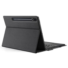 Заредете изображение във визуализатора на галерията – Dux Ducis Touchpad Keyboard Case wireless Bluetooth keyboard Samsung Galaxy Tab S7+ (S7 Plus) / Tab S7 FE / Tab S8+ (S8 Plus) black - TopMag
