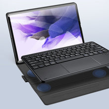 Заредете изображение във визуализатора на галерията – Dux Ducis Touchpad Keyboard Case wireless Bluetooth keyboard Samsung Galaxy Tab S7+ (S7 Plus) / Tab S7 FE / Tab S8+ (S8 Plus) black - TopMag
