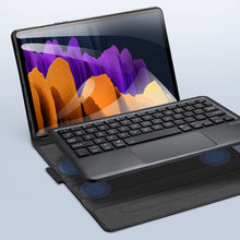 Заредете изображение във визуализатора на галерията – Dux Ducis Touchpad Keyboard Case wireless Bluetooth keyboard Samsung Galaxy Tab S7 / Tab S8 11'' black - TopMag
