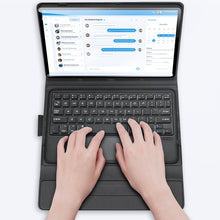 Заредете изображение във визуализатора на галерията – Dux Ducis Touchpad Keyboard Case wireless Bluetooth keyboard Samsung Galaxy Tab S7 / Tab S8 11&#39;&#39; black - TopMag
