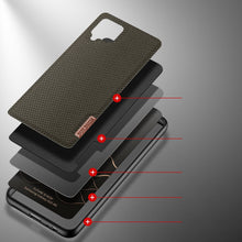 Заредете изображение във визуализатора на галерията – Dux Ducis Fino case covered with nylon material for Samsung Galaxy A22 4G green - TopMag
