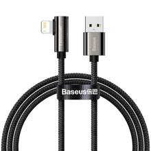 Заредете изображение във визуализатора на галерията – Baseus Legend Mobile Game Elbow Cable USB - Lightning 2,4A 1m black (CALCS-01) - TopMag
