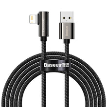 Заредете изображение във визуализатора на галерията – Baseus Legend Mobile Game Elbow Cable USB - Lightning 2,4A 1m black (CALCS-A01) - TopMag
