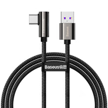 Заредете изображение във визуализатора на галерията – Baseus Legend Series Elbow Fast Charging Data Cable USB - USB Type-C 66W 1m black (CATCS-B01) - TopMag
