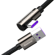 Заредете изображение във визуализатора на галерията – Baseus Legend Series Elbow Fast Charging Data Cable USB - USB Type-C 66W 2m black (CATCS-C01) - TopMag
