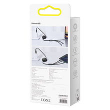 Заредете изображение във визуализатора на галерията – Baseus Bright Mirror 3in1 Retractable Data Cable USB Type C - micro USB / USB Typ C / Lightning Power Delivery 100W 1,2m black (CAMLC-AMJ01) - TopMag
