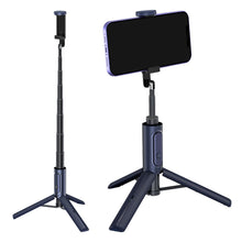 Заредете изображение във визуализатора на галерията – Baseus Traveler Bluetooth Tripod Selfie Stick dark blue (ZPBL000003) - TopMag
