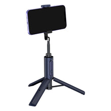 Заредете изображение във визуализатора на галерията – Baseus Traveler Bluetooth Tripod Selfie Stick dark blue (ZPBL000003) - TopMag
