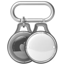 Заредете изображение във визуализатора на галерията – Rinkge Airtag Slim Case Pouch Keychain AirTag charm with carabiner black - TopMag
