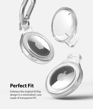 Заредете изображение във визуализатора на галерията – Rinkge Airtag Slim Case Pouch Keychain AirTag charm with carabiner black - TopMag
