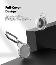 Заредете изображение във визуализатора на галерията – Rinkge Airtag Slim Case Pouch Keychain AirTag charm with carabiner black - TopMag
