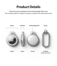 Заредете изображение във визуализатора на галерията – Rinkge Airtag Slim Case Pouch Keychain AirTag charm with carabiner black - TopMag
