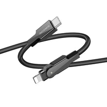 Заредете изображение във визуализатора на галерията – Borofone Cable BU41 Kelly - Type C to Lightning - PD 27W 1,2 metres black
