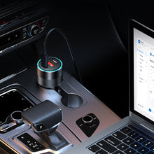 Заредете изображение във визуализатора на галерията – Choetech fast car charger 130W 2xUSB-C + USB-A black (TC0011)
