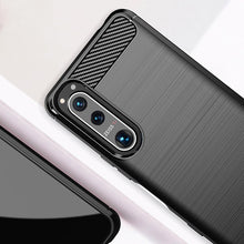 Заредете изображение във визуализатора на галерията – Carbon Case Flexible Cover TPU Case for Sony Xperia 5 III black - TopMag
