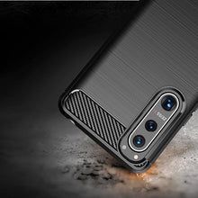 Заредете изображение във визуализатора на галерията – Carbon Case Flexible Cover TPU Case for Sony Xperia 5 III black - TopMag
