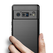 Заредете изображение във визуализатора на галерията – Carbon Case Flexible cover for Google Pixel 6 Pro black - TopMag
