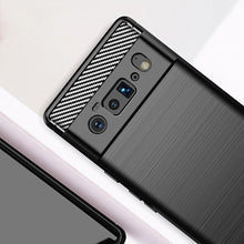 Заредете изображение във визуализатора на галерията – Carbon Case Flexible cover for Google Pixel 6 Pro black - TopMag
