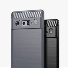 Заредете изображение във визуализатора на галерията – Carbon Case Flexible cover for Google Pixel 6 Pro black - TopMag

