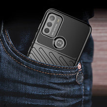 Заредете изображение във визуализатора на галерията – Thunder Case Flexible Tough Rugged Cover TPU Case for Motorola Moto G50 black - TopMag

