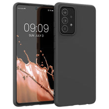 Заредете изображение във визуализатора на галерията – Silicone Case Soft Flexible Rubber Cover for Samsung Galaxy A22 4G black - TopMag
