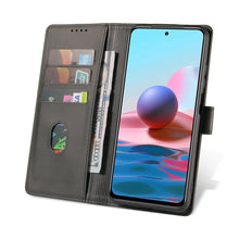 Заредете изображение във визуализатора на галерията – Magnet Case elegant bookcase type case with kickstand for Xiaomi Redmi Note 10 5G / Poco M3 Pro black - TopMag
