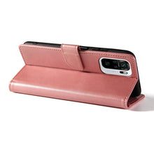 Заредете изображение във визуализатора на галерията – Magnet Case elegant bookcase type case with kickstand for Xiaomi Redmi Note 10 5G / Poco M3 Pro pink - TopMag
