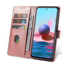 Заредете изображение във визуализатора на галерията – Magnet Case elegant bookcase type case with kickstand for Xiaomi Redmi Note 10 5G / Poco M3 Pro pink - TopMag

