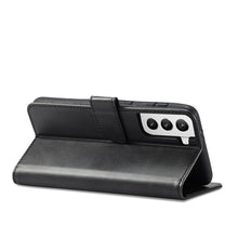 Заредете изображение във визуализатора на галерията – Magnet Case elegant bookcase type case with kickstand for Samsung Galaxy S21 FE black - TopMag
