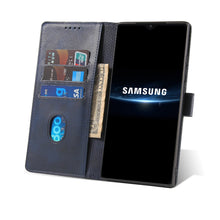 Заредете изображение във визуализатора на галерията – Magnet Case elegant bookcase type case with kickstand for Samsung Galaxy A22 4G blue - TopMag
