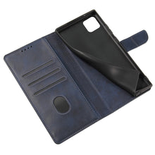 Заредете изображение във визуализатора на галерията – Magnet Case elegant bookcase type case with kickstand for Samsung Galaxy A22 4G blue - TopMag
