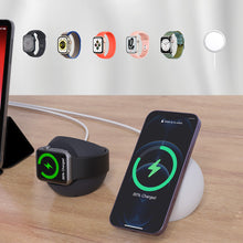 Заредете изображение във визуализатора на галерията – MagSafe Wireless Charger Holder for iPhone and Apple Watch Charger Phone Stand Choetech White Pink

