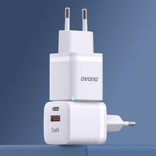Заредете изображение във визуализатора на галерията – Wall charger GaN 33W PPS USB C/USB Dudao A13Pro - white
