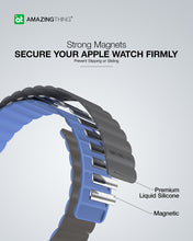 Заредете изображение във визуализатора на галерията – Amazing Thing Band Smoothie Mag AWSPMGB for Apple Watch 49/45/41 grey
