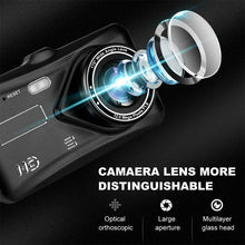 Заредете изображение във визуализатора на галерията – Car Dash Cam DVR-03 4,0 inches + rear camera
