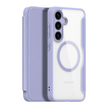 Заредете изображение във визуализатора на галерията – Dux Ducis Skin X Pro case for Samsung S24+ with magnetic ring and flap - purple
