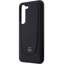 Заредете изображение във визуализатора на галерията – Original faceplate case MERCEDES MEHCS23FEARMBK for SAMSUNG S23 FE (Leather Urban / black)
