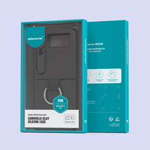 Заредете изображение във визуализатора на галерията – Nillkin CamShield Silky Silicone Case for Samsung Galaxy Z Flip 4 Silicone Cover with Camera Protector Green
