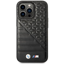 Заредете изображение във визуализатора на галерията – Case BMW BMHCP14L22PMGK iPhone 14 Pro 6.1" black/black Bi Pattern
