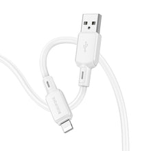 Заредете изображение във визуализатора на галерията – Borofone Cable BX94 Crystal color - USB to Lightning - 2,4A 1 metre white

