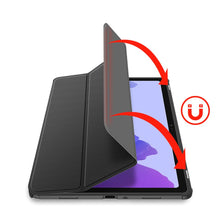 Заредете изображение във визуализатора на галерията – Dux Ducis Toby armored tough Smart Cover for Samsung Galaxy Tab A7 10.4'' 2020 with a holder for stylus pen black - TopMag
