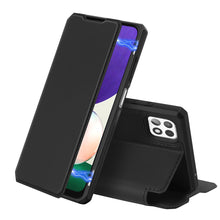 Заредете изображение във визуализатора на галерията – DUX DUCIS Skin X Bookcase type case for Samsung Galaxy A22 5G black - TopMag
