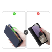 Заредете изображение във визуализатора на галерията – DUX DUCIS Skin X Bookcase type case for Samsung Galaxy A22 5G blue - TopMag
