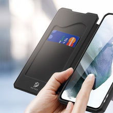 Заредете изображение във визуализатора на галерията – DUX DUCIS Skin X Bookcase type case for Samsung Galaxy S21 FE black - TopMag
