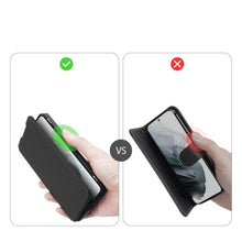 Заредете изображение във визуализатора на галерията – DUX DUCIS Skin X Bookcase type case for Samsung Galaxy S21 FE black - TopMag
